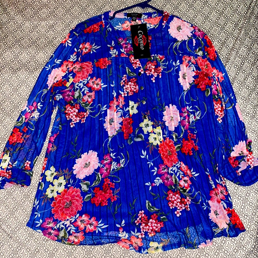 Floral long sleeve blouse
